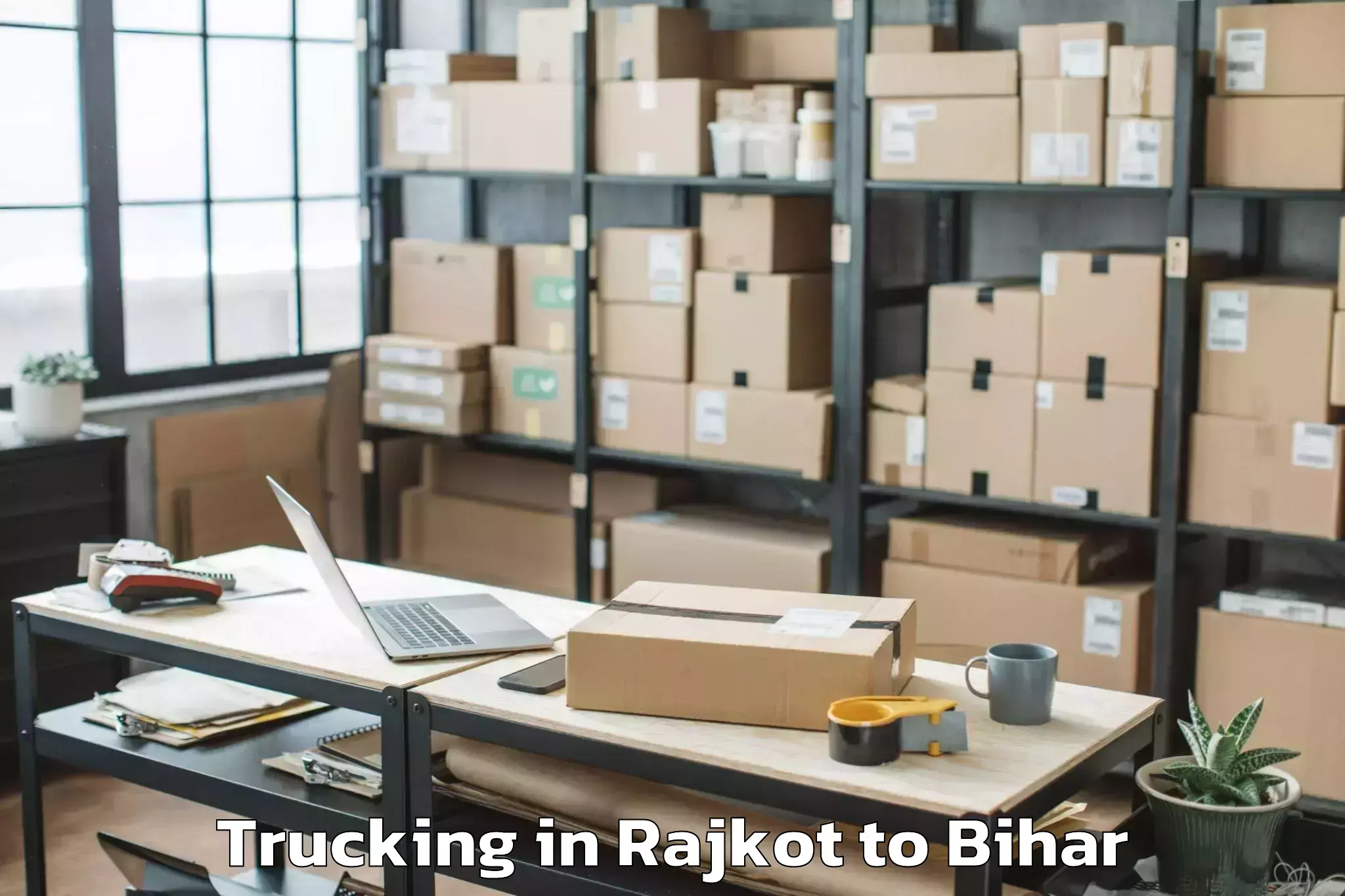 Leading Rajkot to Sikta Trucking Provider